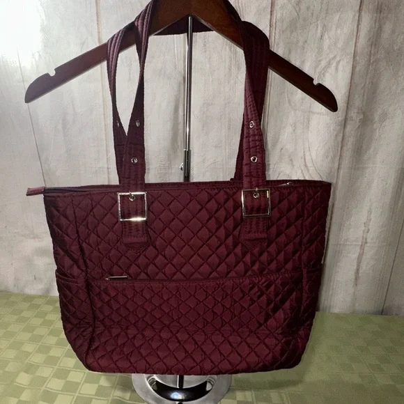 Discontinued Donna Sharp Quilted Tote with Double Handles - Picture 7 of 11